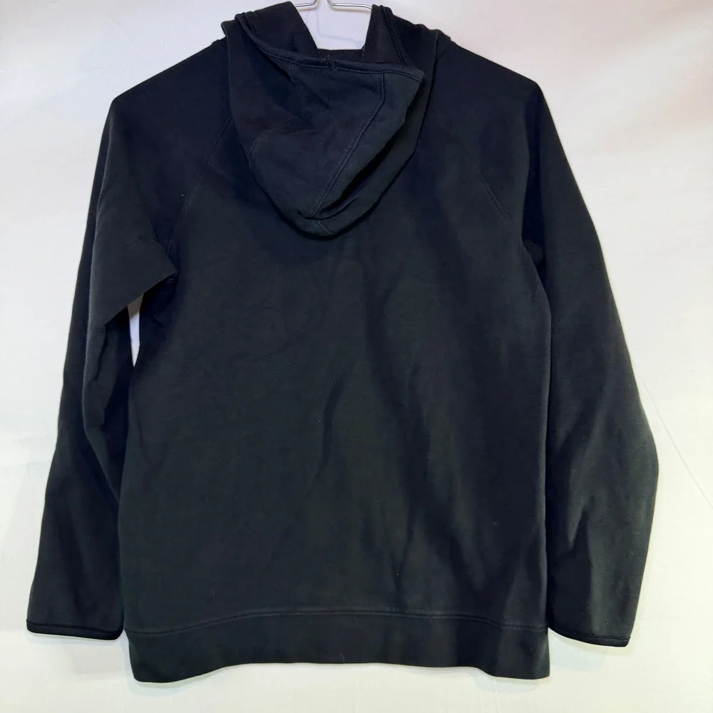 Old Navy Active Boys Dynamic Fleece Hoodie Black 4-Way Stretch Pullover L 10-12